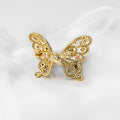 Butterfly Mix Color Crystal Brooch