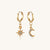 Moon Asymmetric Earrings