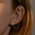 Star Long Exaggerated Earrings