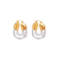 U-shaped Metal Geometry Stud Earrings