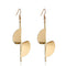Exaggerated Abstract Metal Glossy Drop Earrings