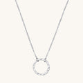 Stainless Steel Circle Pendant Necklace