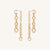 Double Chain Dangle Tassel Earrings