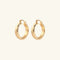 Chunky Thick Gold Hoop Earrings