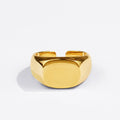 Square Flat Smooth Ring