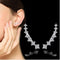Seven Stars Zircon Clip Earrings