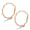 Pearl Round Circle Hoop Earrings