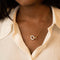 Shinny Ring Knot Pendant Necklace