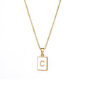 Stainless Steel Letter A-Z Initial Necklace
