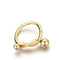 Gold Color Simple Couples Rings