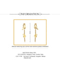 New Style Gold Color Copper Earrings