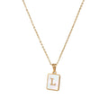 Stainless Steel Letter A-Z Initial Necklace