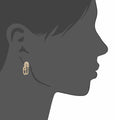 Curved Safety Pin Earrings
