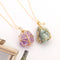 Natural Stone Amethyst Pendant Necklaces