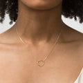 Stainless Steel Circle Pendant Necklace