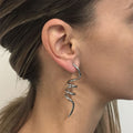 Spiral Shapes Dangle Earrings