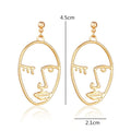 Exaggerated Face Earrings