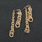 Double Chain Dangle Tassel Earrings