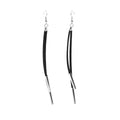 Copper Tube Drop Dangle Earrings