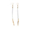 Copper Tube Drop Dangle Earrings