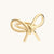 Elegant Bowknot of Lines Rings