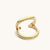 Contracted avant-grade double Colors Rings